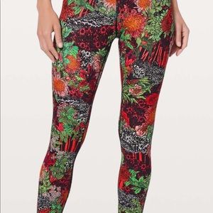 Lululemon Wunder Under Zen Garden Multi leggings
